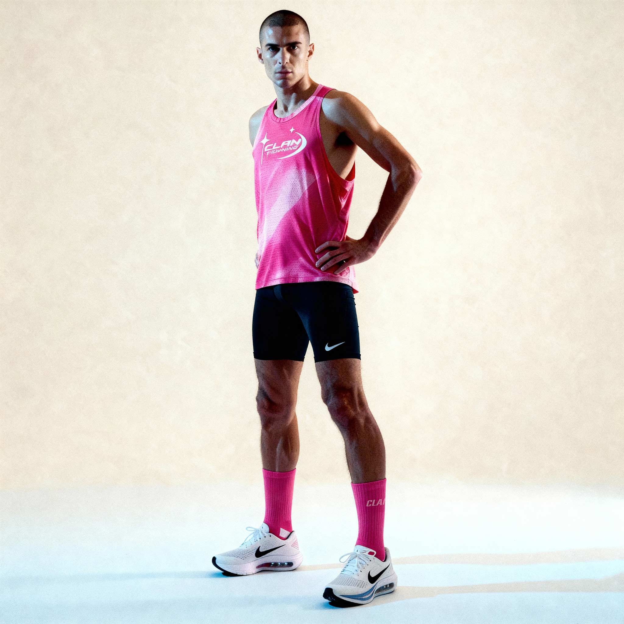 The Signature Race Day Performance Bundle (Pink Singlet & Socks)