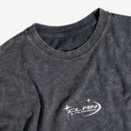 Clan Running vintage washed t-shirt - Soft vintage finish detail

