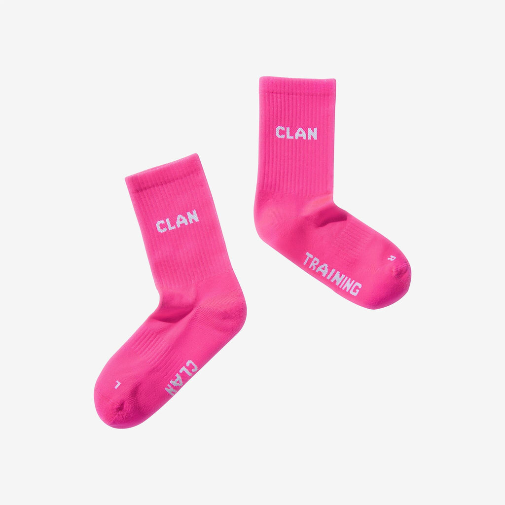 Clan Running pink training socks - Moisture-wicking performance fabric
