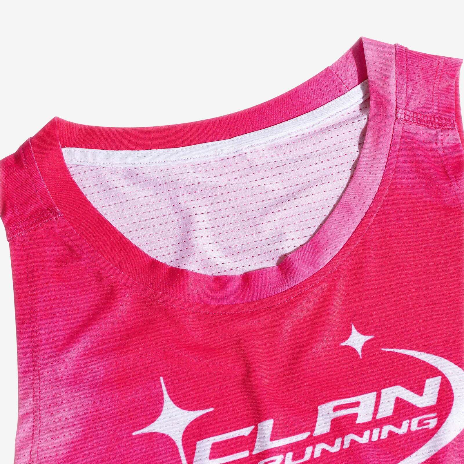 Clan Running pink race singlet - Breathable race-ready fabric