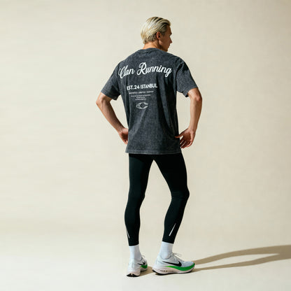 Clan Running İstanbul Vintage Washed T-Shirt
