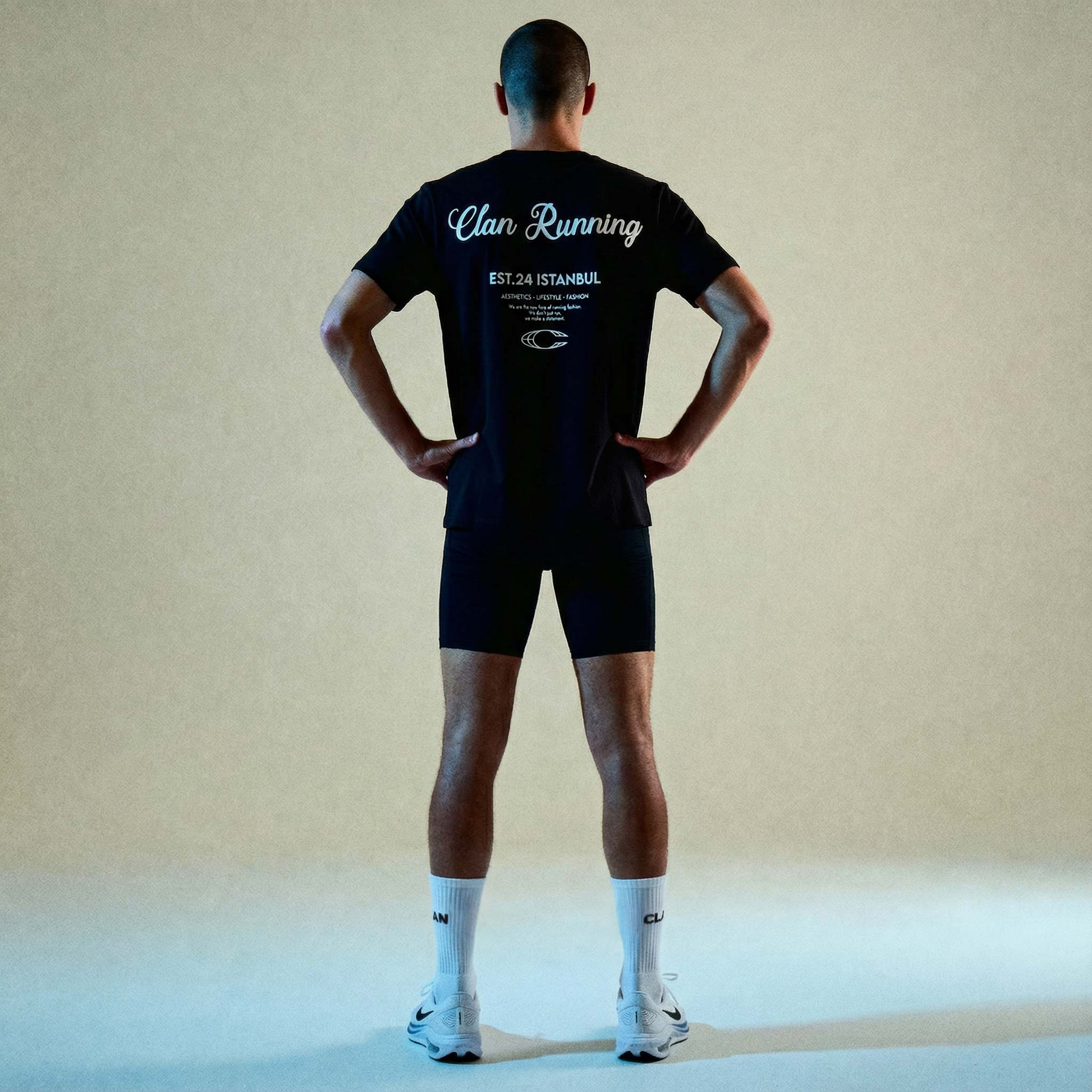 The Essential Starter Kit: Black Tee & White Socks