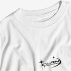 Clan Running white t-shirt - Premium cotton fabric detail

